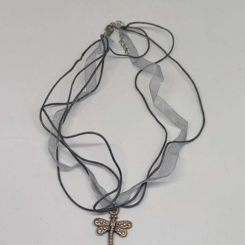 Cute dragonfly pendant with necklace