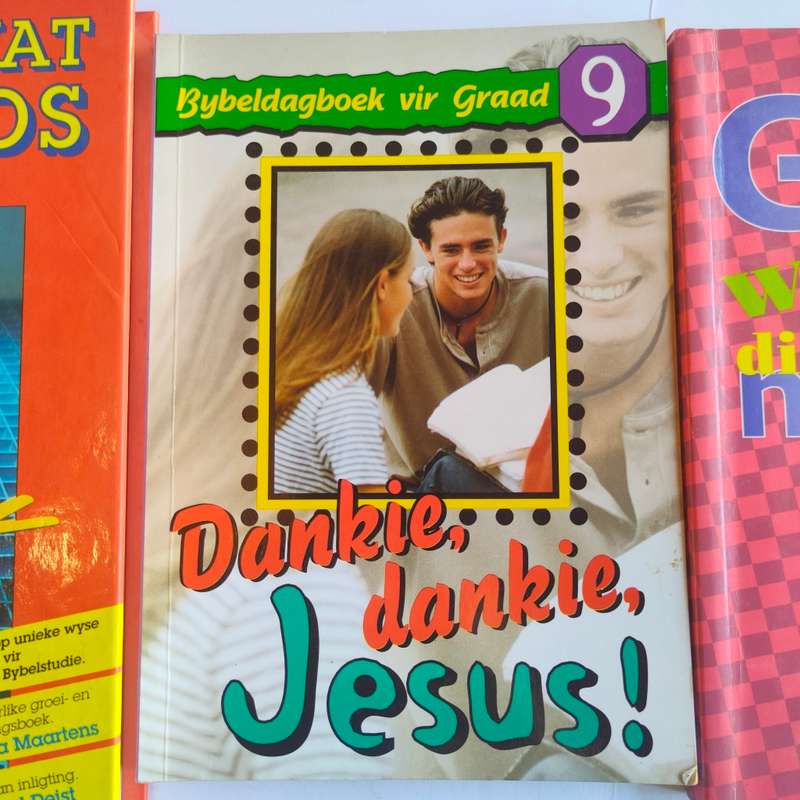 3 Christelike boeke - Die raakvat bybelgids, bybeldagboek vir Graad 9 en Waar is God wanneer...