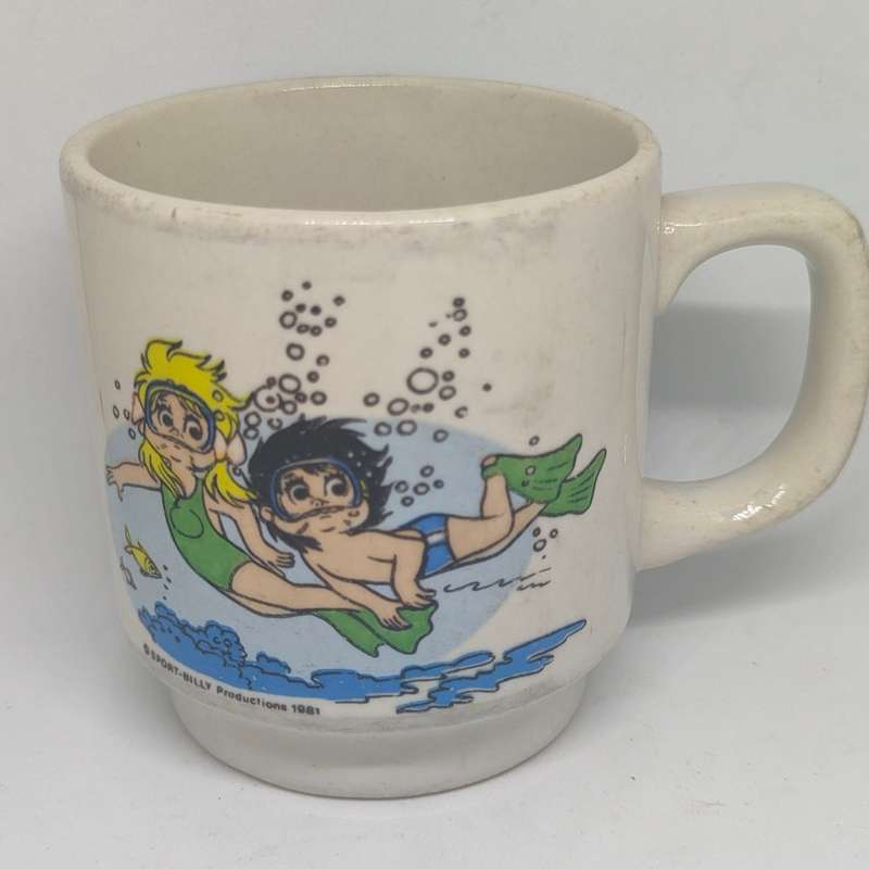 Vintage  collectable Sport-Billy Productions kids mug - 1981