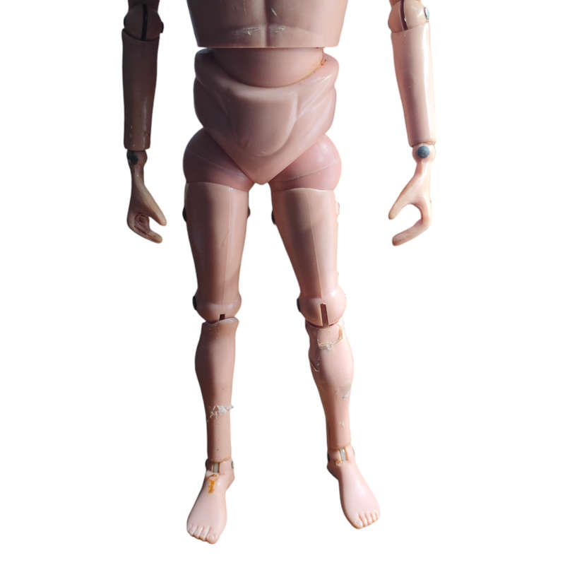 Rare! Vintage 1964 Palitoy Action man figure with flocked hair.