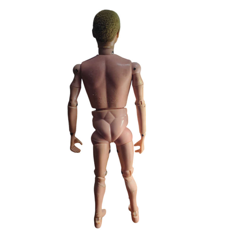 Rare! Vintage 1964 Palitoy Action man figure with flocked hair.