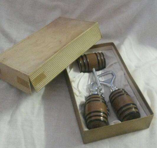 vintage bar set - bottle opener etc. in original box