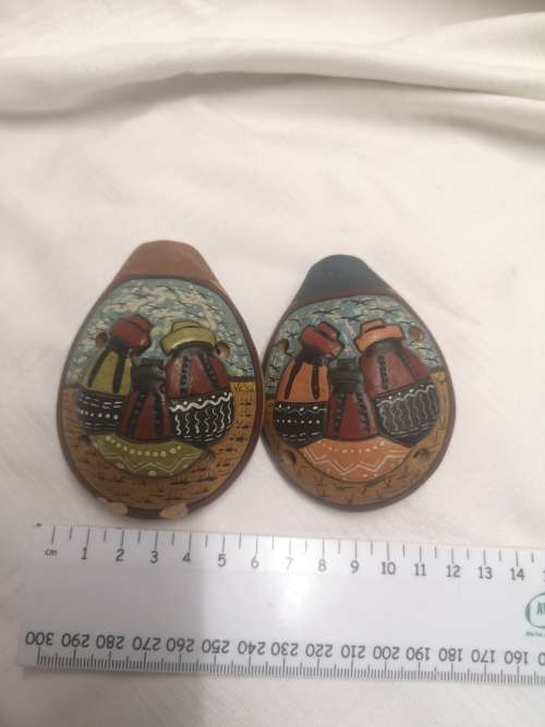 Two handpainted Ocarina whistles.