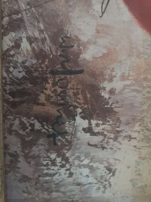 Mark down!! Original W Moninet clown painting