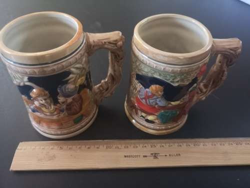 Marked down!! 2 Beer Stein mugs in good vintage condition