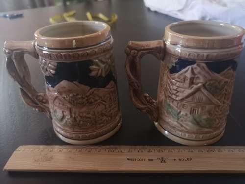 Marked down!! 2 Beer Stein mugs in good vintage condition