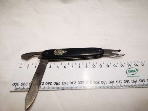 Vintage Voortrekkers pocket knife, inscribed with Hou Koers - Solingen Germany