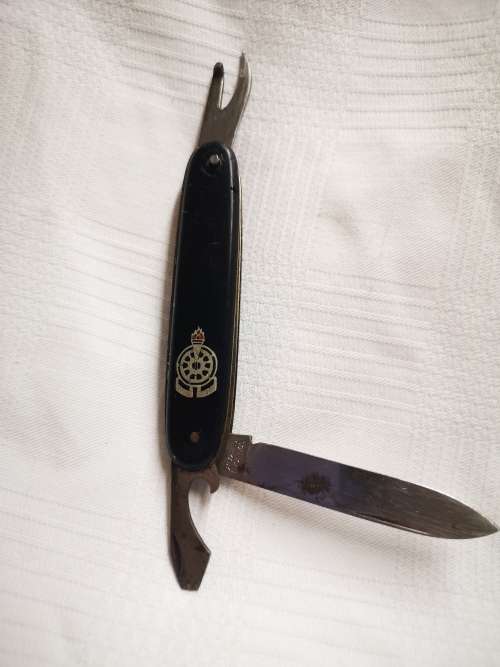 Vintage Voortrekkers pocket knife, inscribed with Hou Koers - Solingen Germany