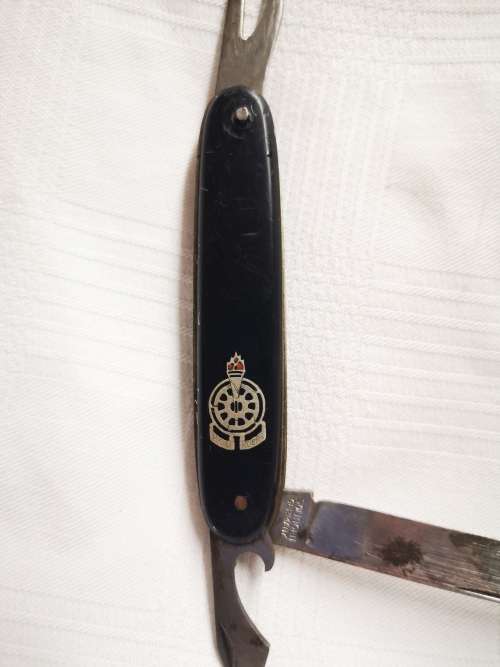 Vintage Voortrekkers pocket knife, inscribed with Hou Koers - Solingen Germany