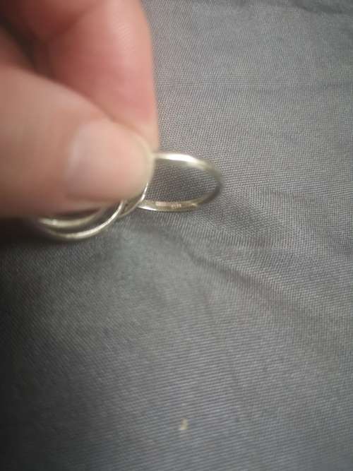 On R1 auction!! Marked 925 - Exquisite vintage silver Russian wedding bands