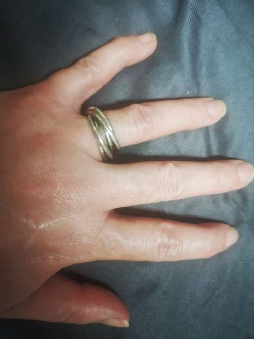 On R1 auction!! Marked 925 - Exquisite vintage silver Russian wedding bands