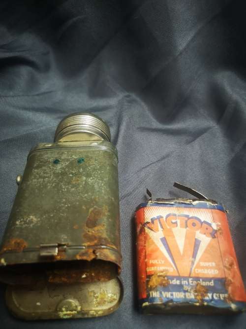 Very old, Eveready torch - lovely display item