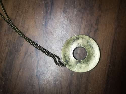 Stunning Bronze colored pendant with necklace