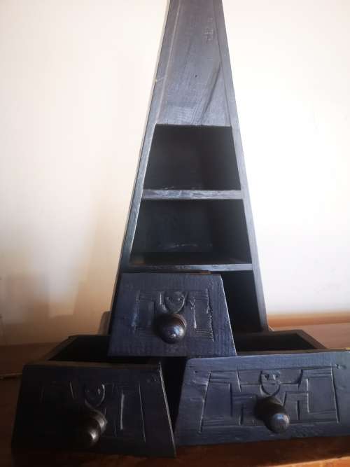 Vintage African three drawer pyramid cabinet - in great condition