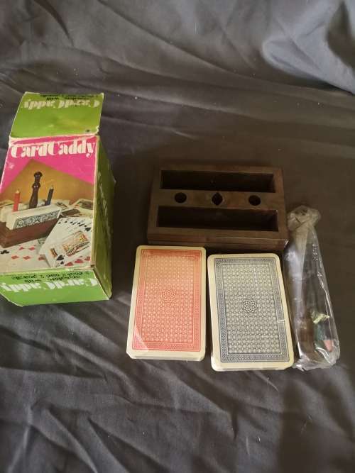 Awesome vintage card caddy - still sealed!