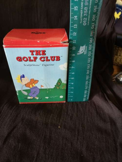 The golf club - sculptstone figurine by Russ - Christmas special!