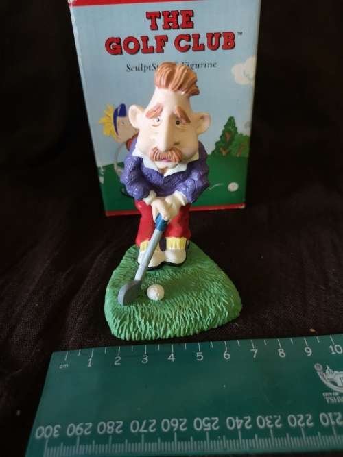 The golf club - sculptstone figurine by Russ - Christmas special!