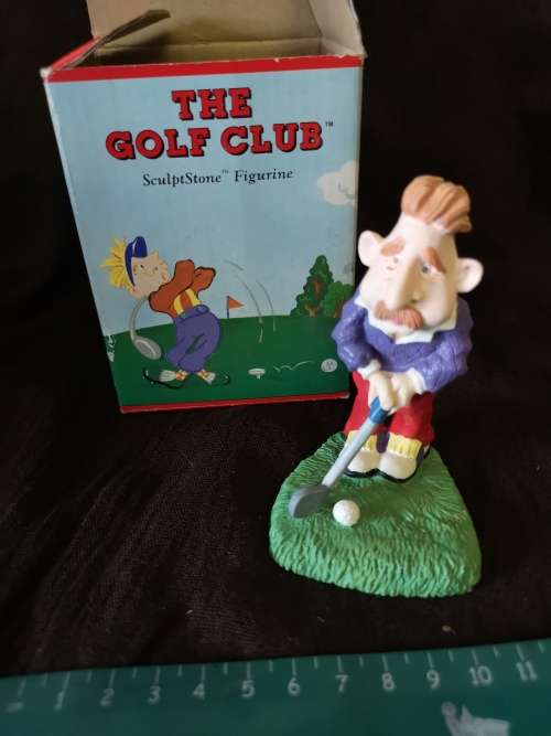The golf club - sculptstone figurine by Russ - Christmas special!