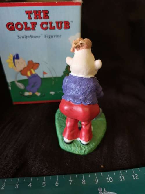 The golf club - sculptstone figurine by Russ - Christmas special!