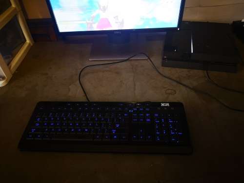 Like new backlit XGR keyboard - in excellent condition