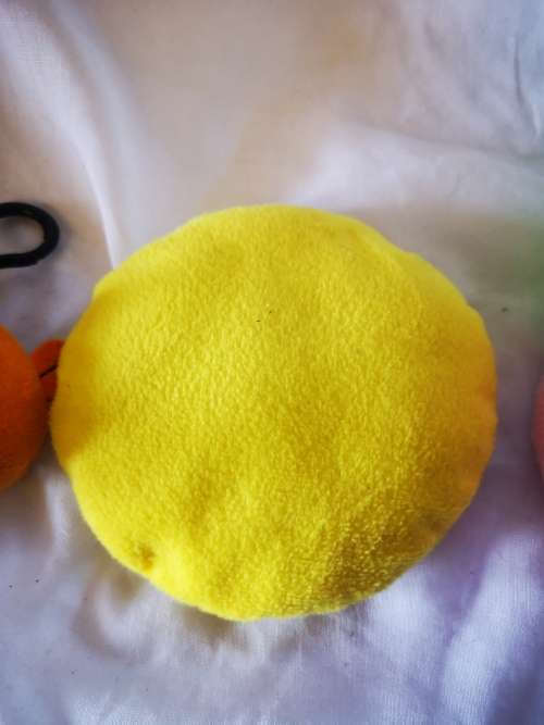 Three cute little plush toys - a pillow, a beanie toy and a key holder.