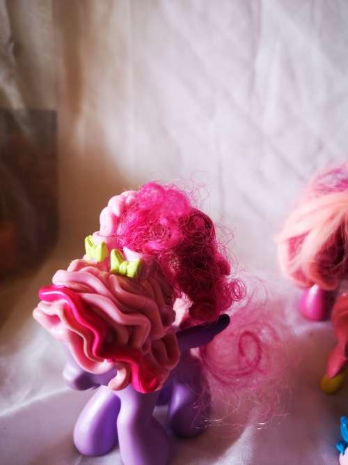 A lovely lot of genuine my little ponies and hair brushes/combs