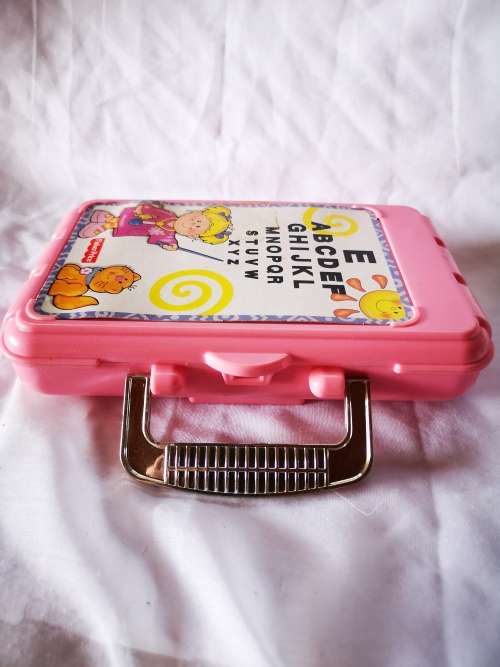 Fisher price, small pink case, empty.
