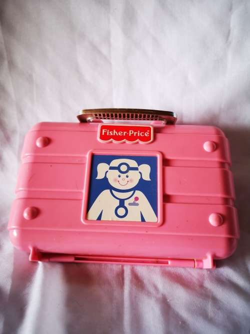 Fisher price, small pink case, empty.