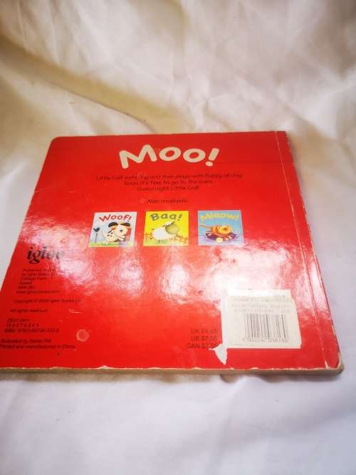 Moo! Cute Cardboard book for toddler