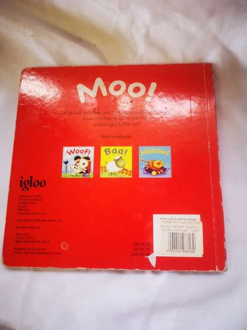 Moo! Cute Cardboard book for toddler