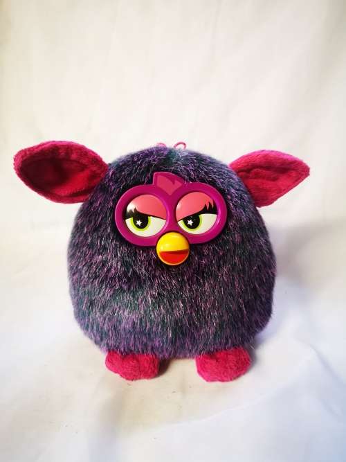 A gorgeous purple and pink Furby