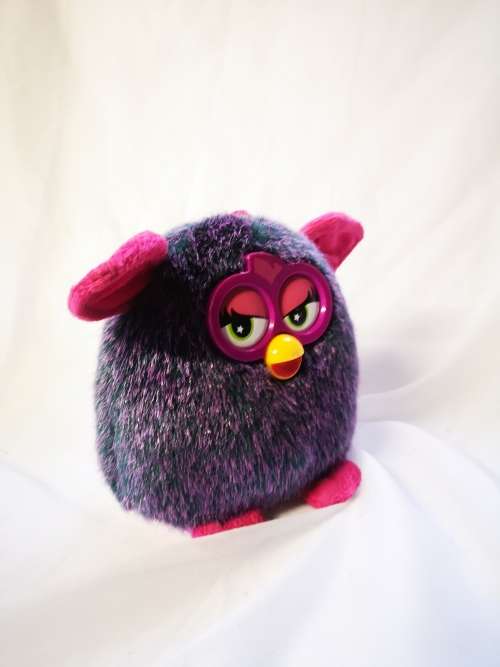 A gorgeous purple and pink Furby