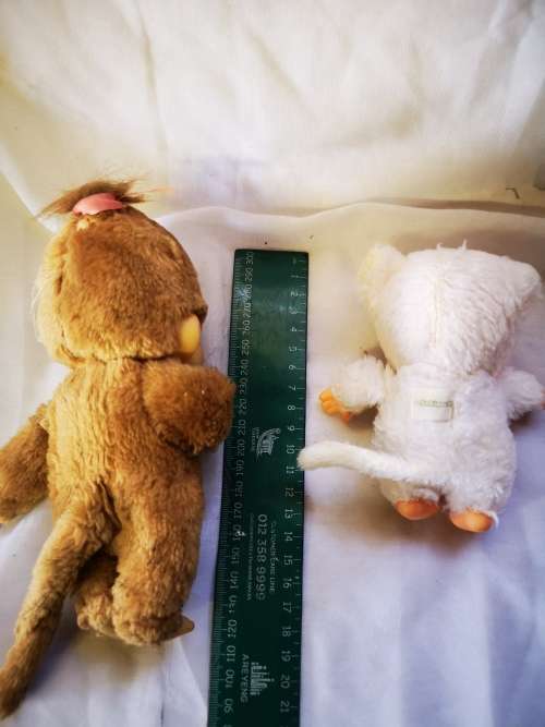Two vintage Monchhichi (Sekiguchi) monkeys