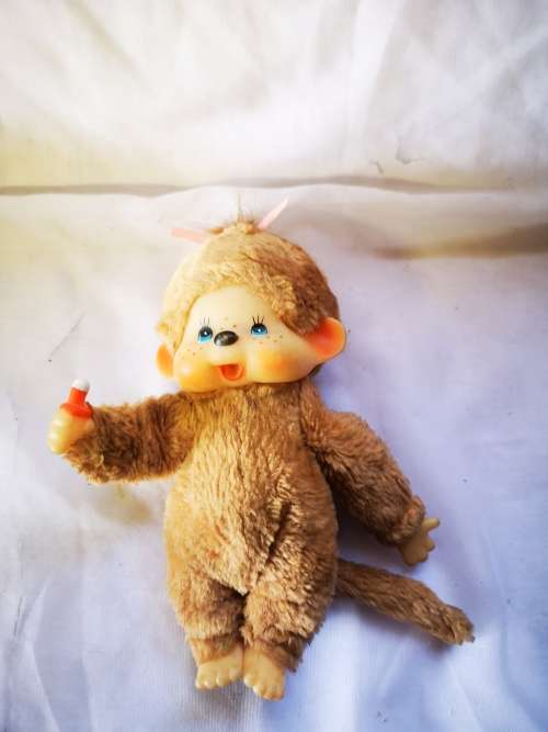 Two vintage Monchhichi (Sekiguchi) monkeys