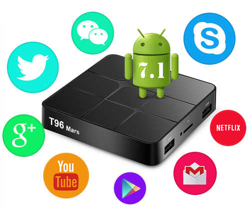 T96 MARS ANDROID 7.1 BOX WITH BLUETOOTH (SUPPORTS DSTV NOW,SHOWMAX,SUPERSPORT)