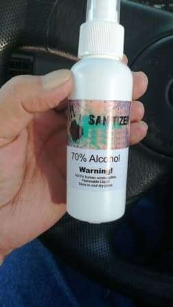 50ML HAND SANITIZER (70% ALCOHOL) 1 X FREE FACE MASK & 1 PAIR GLOVES