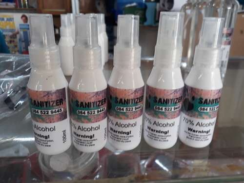 50ML HAND SANITIZER (70% ALCOHOL) 1 X FREE FACE MASK & 1 PAIR GLOVES