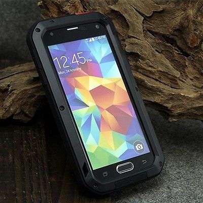 SAMSUNG GALAXY S5 LOVEMEI COVER WITH GORILLA GLASS PROTECTION (BLACK)