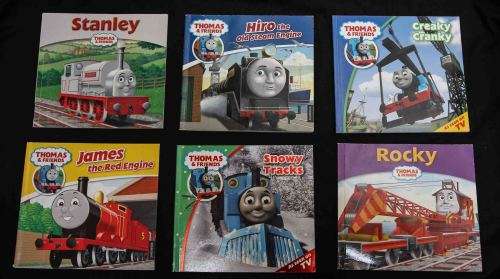 6 x THOMAS THE TANK  Books As per Scan. 15 x 13.5 cm ...24 pages ... Bright & Colorful ...Clean