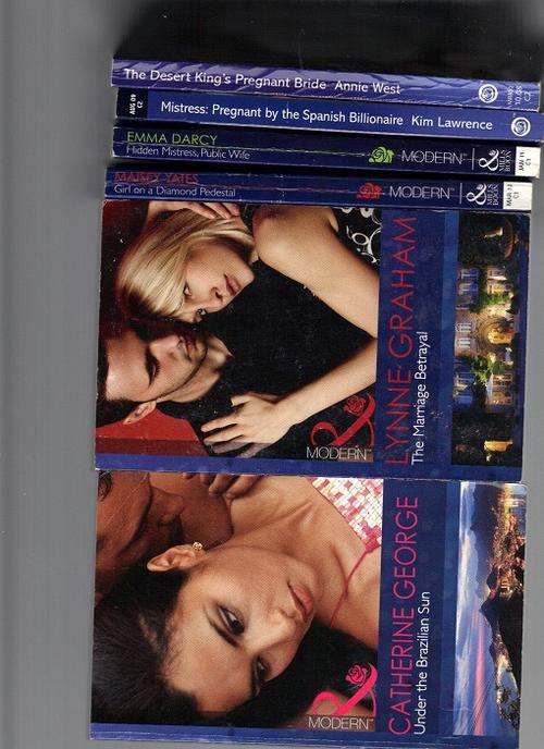 6 x Mills & Boon (modern) in good condition. Newer titles