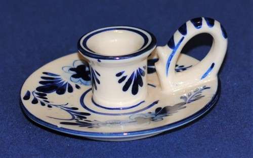 Delftware Candlestick holder
