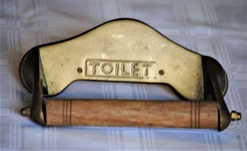 Vintage Brass, toilet roll holder,