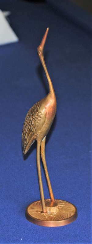 Vintage Brass figure of a Heron