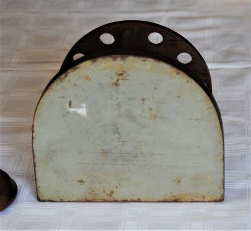 Vintage Nautical Theme Imbua Pipe Stand with Tobacco Jar