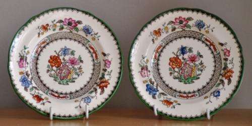 Spode Chinese Rose side plates