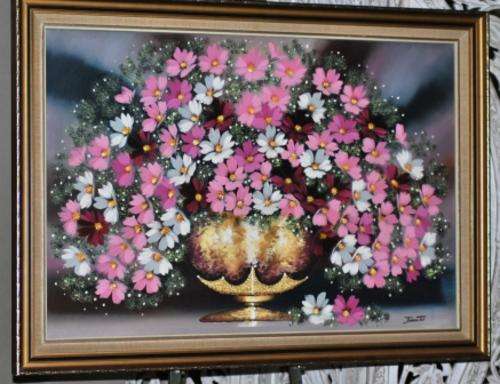Jana du Toit Cosmos oil painting