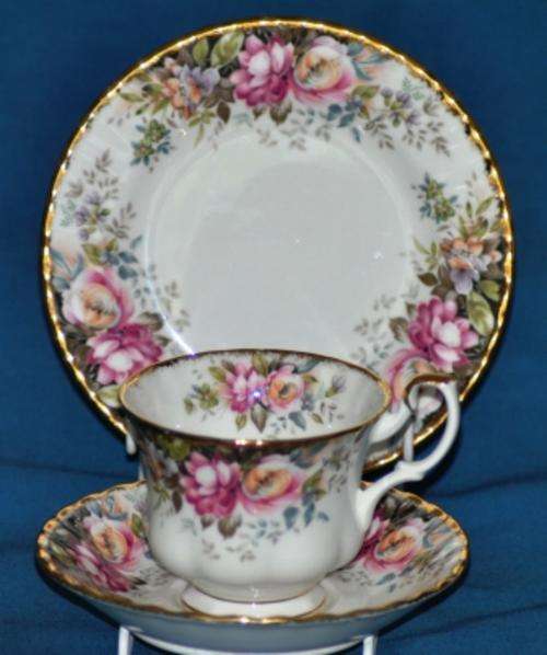 Royal Albert "Autumn Roses" Tea trio