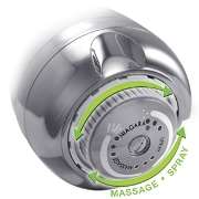 Niagara N2935CH Earth Massage High Efficiency Handheld Showerhead (Chrome) - Select Features