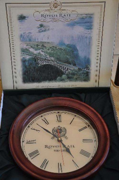 Rovos Rail 20 Year Anniversary Clock