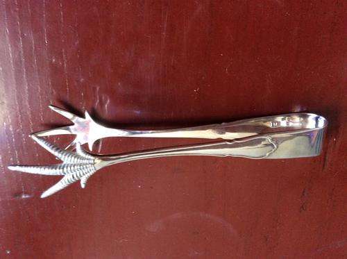 Van Riebeek Silver Plate E.P.N.S Ice Tongs
